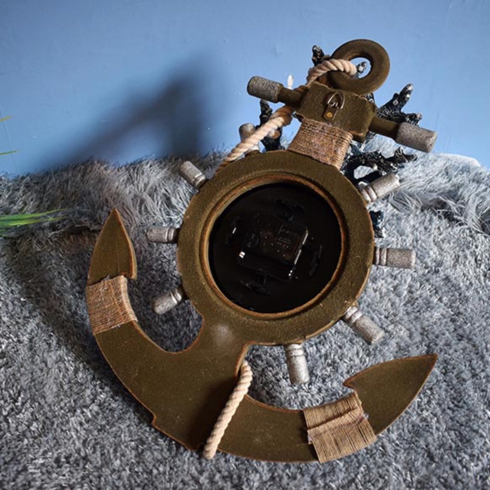 Amazon.co.jp: 船壁時計船手のマリンスタイルのウォールアート、航海